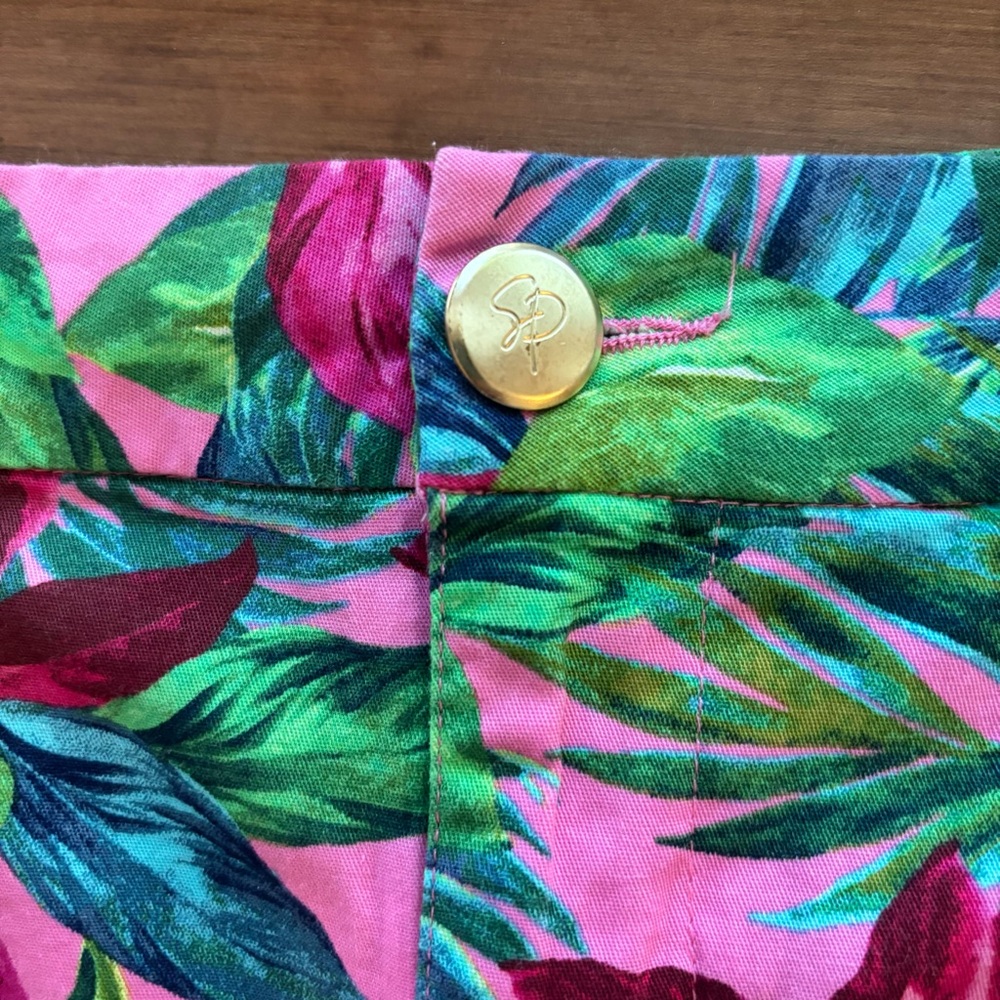 ❤️2/$15 or 3/$21❤️Stella Parker Tropical Leaf Print Shorts, Size 6 - Picture 4 of 9